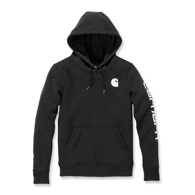 Carhartt Logo Sleeve Female Hoodie Black - Carhartt product image