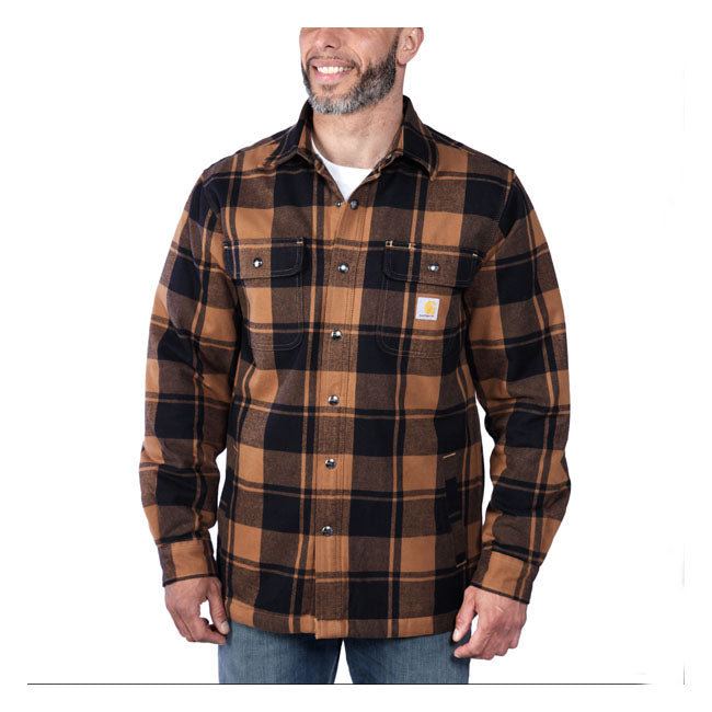 Carhartt Flannel Sherpa-Lined Shirt Carhartt Brown - Carhartt product image 2