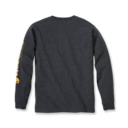 Carhartt Sleeve Logo Long Sleeve Carbon Heather - Carhartt product image 2