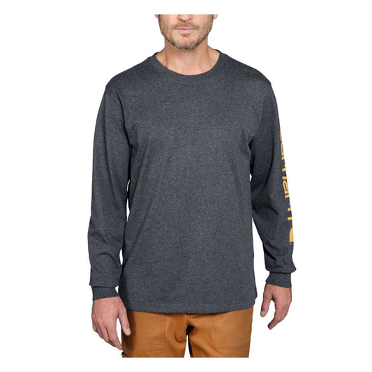 Carhartt Sleeve Logo Long Sleeve Carbon Heather