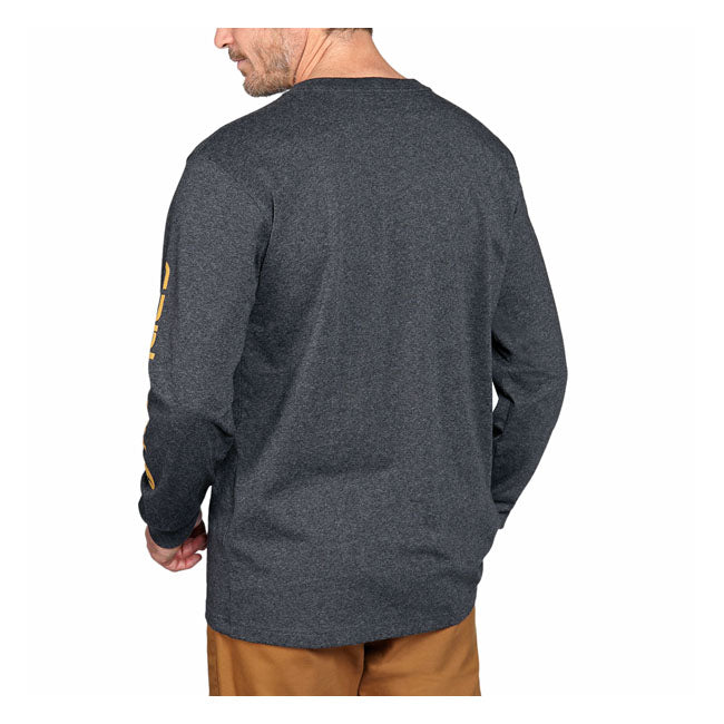 Carhartt Sleeve Logo Long Sleeve Carbon Heather - Carhartt product image 4