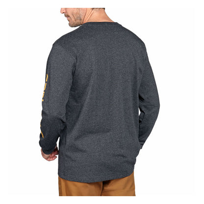 Carhartt Sleeve Logo Long Sleeve Carbon Heather - Carhartt product image 4