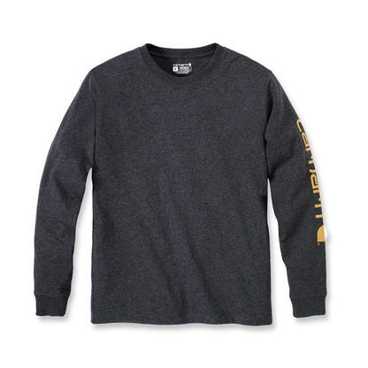 Carhartt Sleeve Logo Long Sleeve Carbon Heather - Carhartt product image