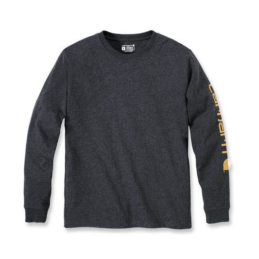 Carhartt Sleeve Logo Long Sleeve Carbon Heather - Carhartt product image