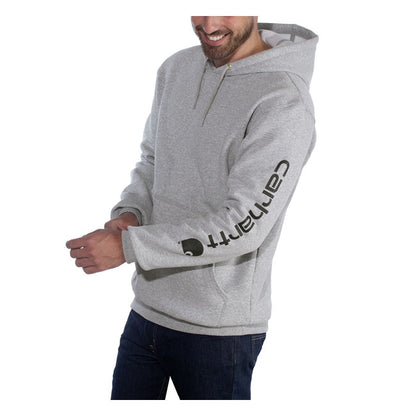 Carhartt Sleeve Logo Hoodie Gray/Black - Carhartt product image 5