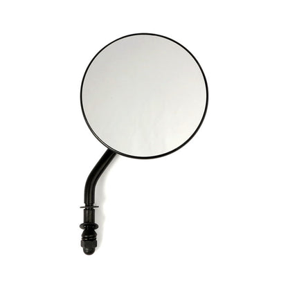 4" Round Custom Mirror, Right. Black