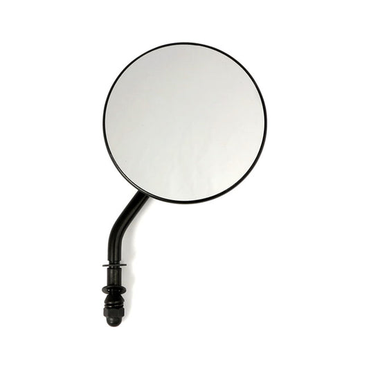 4" Round Custom Mirror, Right. Black