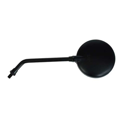 Texas Mirror. Black, Long Stem. Left Side Only