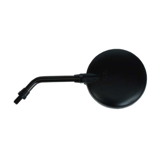 Texas Mirror. Black, Short Stem. Left Side
