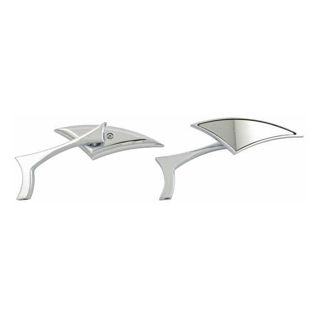 Indiana Chopper Mirror Set. Chrome
