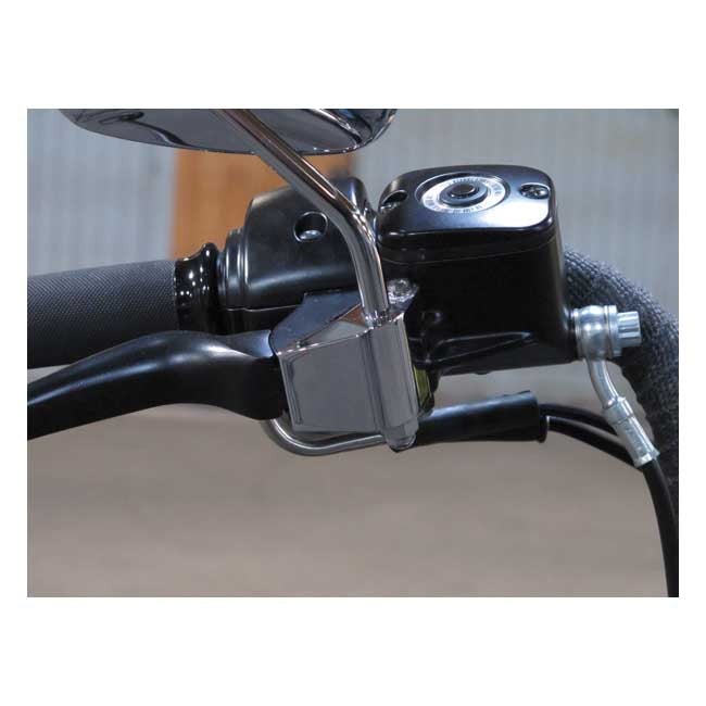96-up Right Side Mirror Adapter. Chrome
