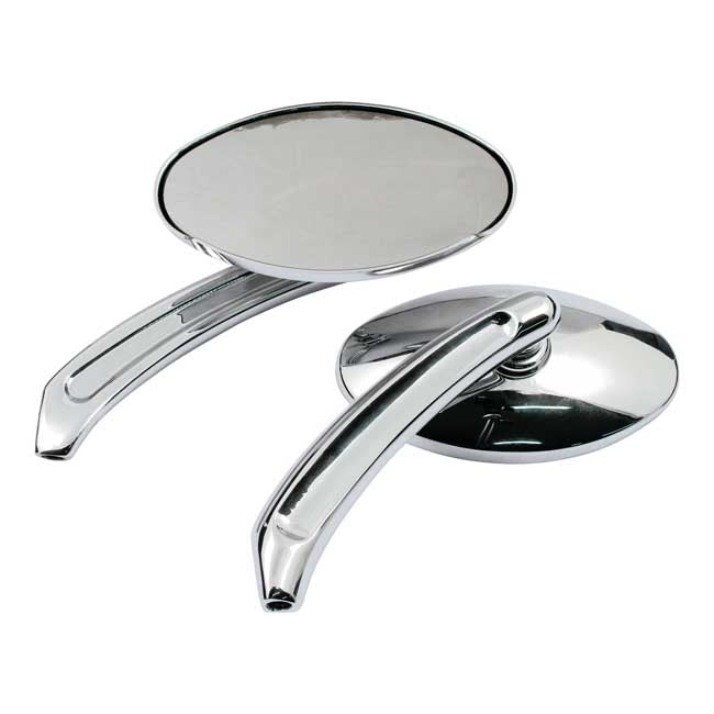 'Tripper' Mirror Set. Chrome