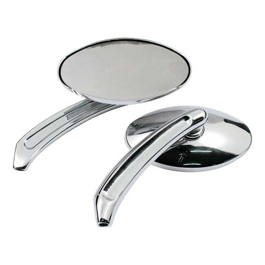 'Tripper' Mirror Set. Chrome