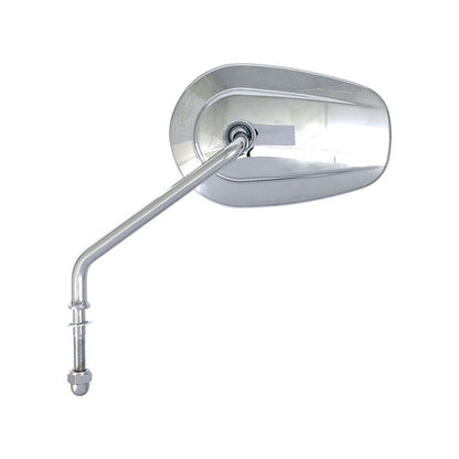 Riptide Tapered Mirror Set, Long Stem. Chrome