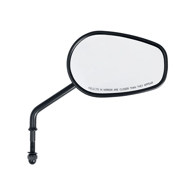 Riptide Tapered Mirror Set, Long Stem. Black