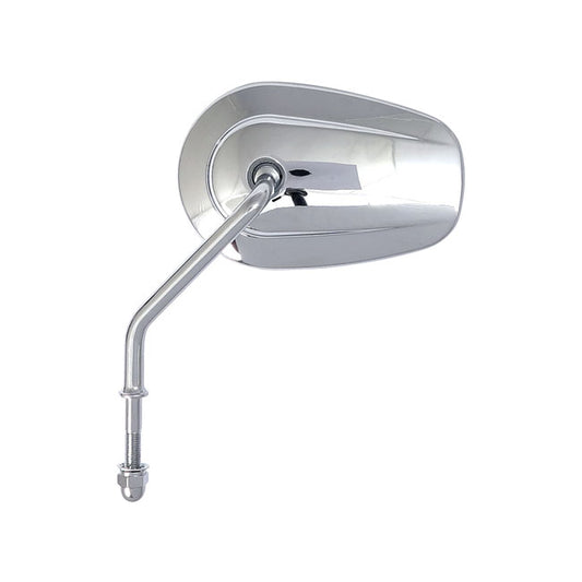Riptide Tapered Mirror Set, Short Stem. Chrome
