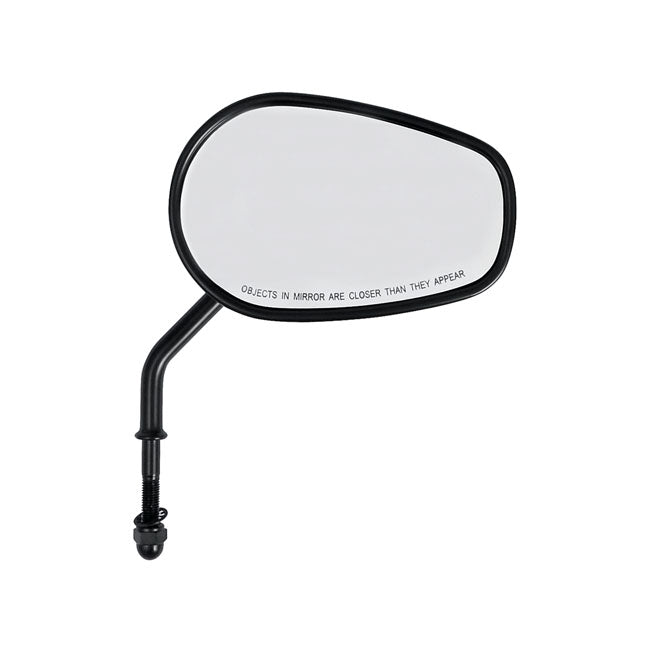 Riptide Tapered Mirror Set, Short Stem. Black