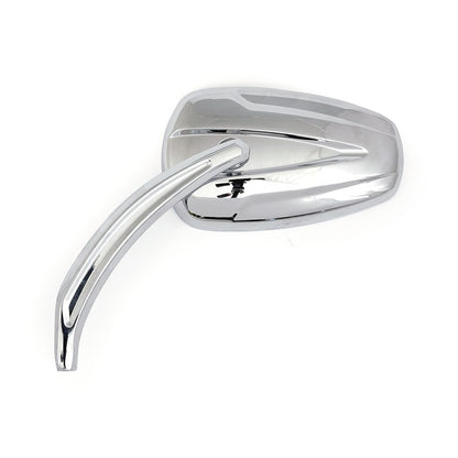Slipstream Mirror Set. Curved Stem, Chrome