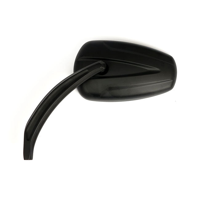 Slipstream Mirror Set. Curved Stem, Black
