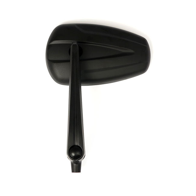 Slipstream Mirror Set. Straight Stem, Black