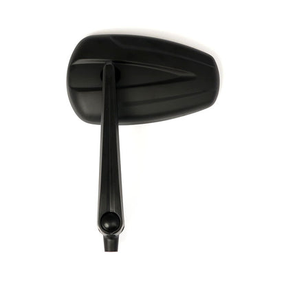 Slipstream Mirror Set. Straight Stem, Black