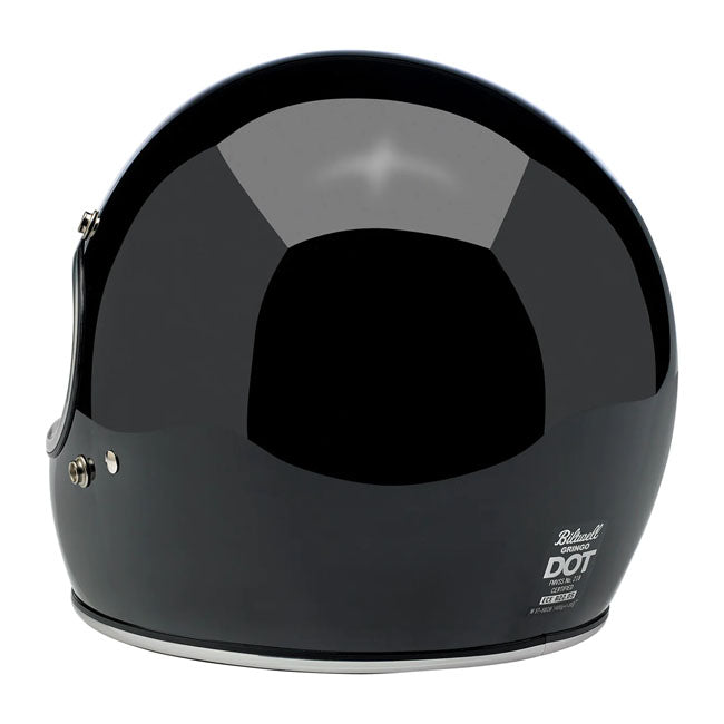 Biltwell Gringo Helmet - Gloss Black - Helmets Full Face at Pedro’s Parts