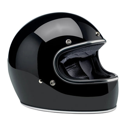 Biltwell Gringo Helmet - Gloss Black - Helmets Full Face at Pedro’s Parts