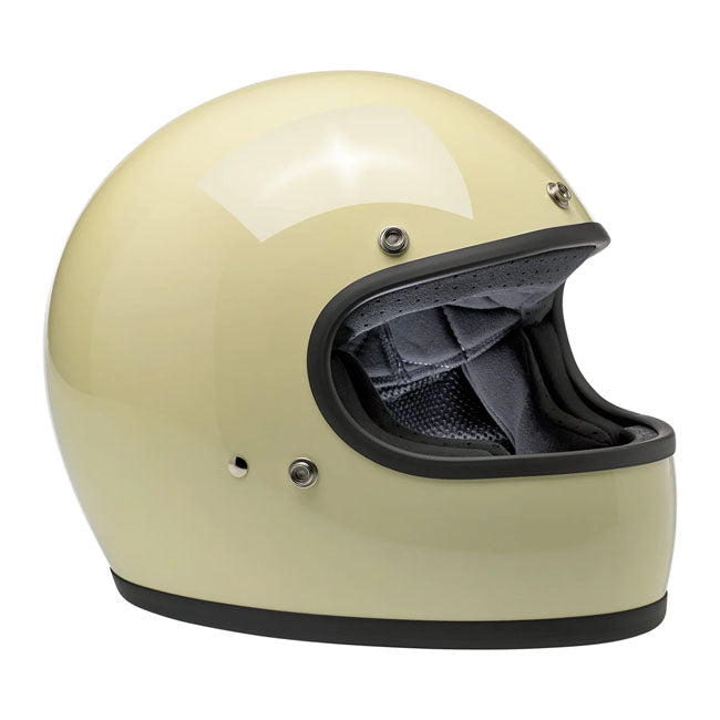 Biltwell Gringo Helmet gloss vintage White - Helmets Full Face at Pedro’s Parts