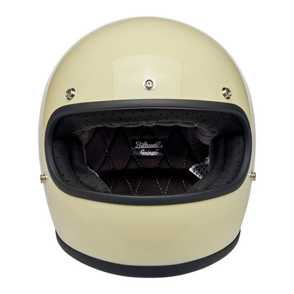 Biltwell Gringo Helmet gloss vintage White - Helmets Full Face at Pedro’s Parts