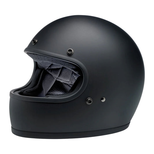 Biltwell Gringo Helmet - Flat Black - Helmets Full Face at Pedro’s Parts
