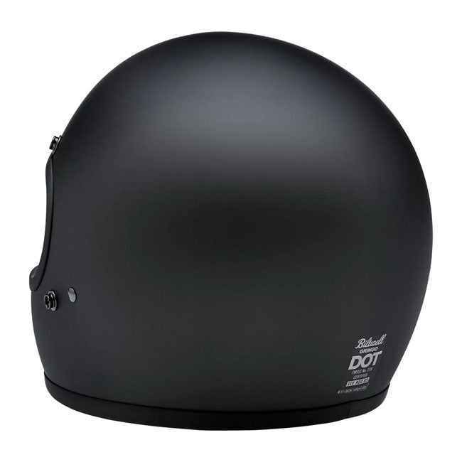 Biltwell Gringo Helmet - Flat Black - Helmets Full Face at Pedro’s Parts