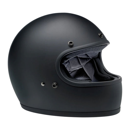 Biltwell Gringo Helmet - Flat Black - Helmets Full Face at Pedro’s Parts