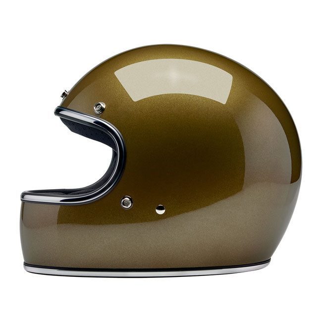 Biltwell Gringo Helmet - Ugly Gold Metallic - Helmets Full Face at Pedro’s Parts