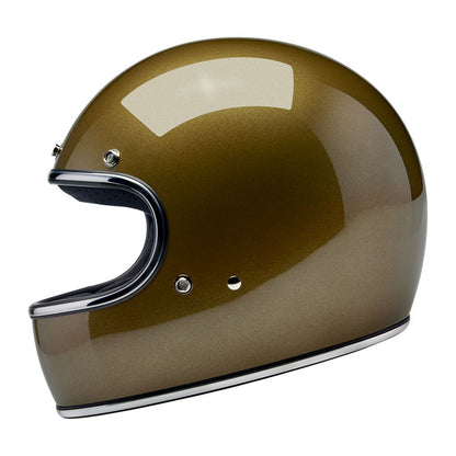 Biltwell Gringo Helmet - Ugly Gold Metallic - Helmets Full Face at Pedro’s Parts