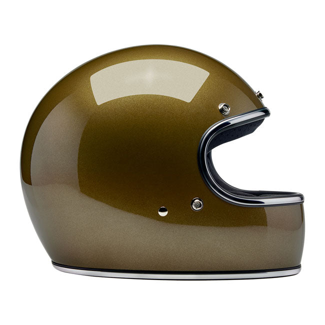 Biltwell Gringo Helmet - Ugly Gold Metallic - Helmets Full Face at Pedro’s Parts