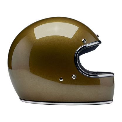 Biltwell Gringo Helmet - Ugly Gold Metallic - Helmets Full Face at Pedro’s Parts