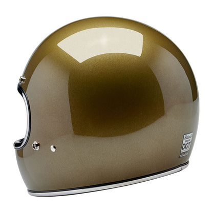 Biltwell Gringo Helmet - Ugly Gold Metallic - Helmets Full Face at Pedro’s Parts