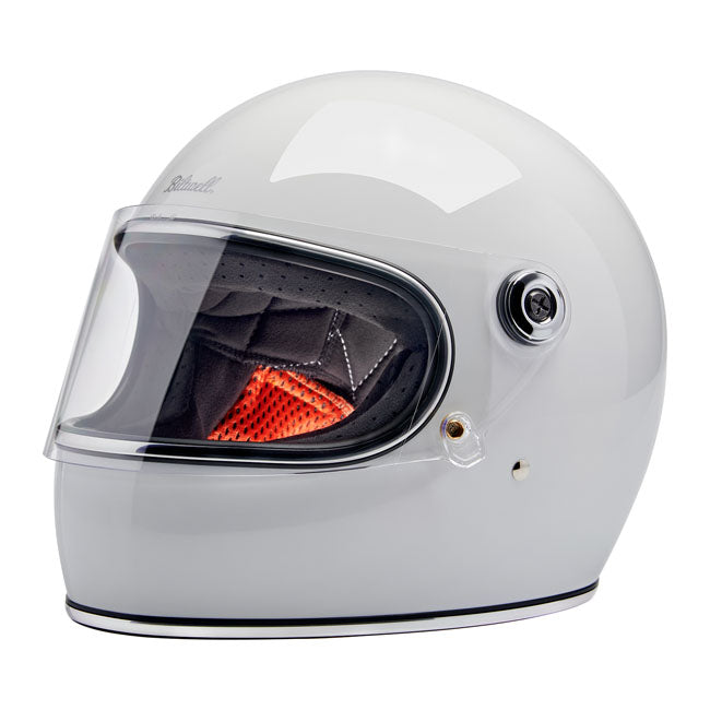 Biltwell Gringo S Helmet - Gloss White - Helmets Full Face at Pedro’s Parts