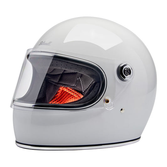 Biltwell Gringo S Helmet - Gloss White - Helmets Full Face at Pedro’s Parts