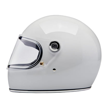 Biltwell Gringo S Helmet - Gloss White - Helmets Full Face at Pedro’s Parts