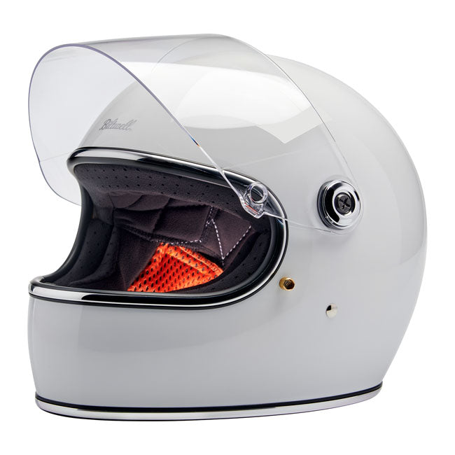 Biltwell Gringo S Helmet - Gloss White - Helmets Full Face at Pedro’s Parts
