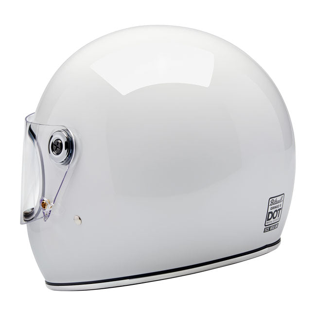 Biltwell Gringo S Helmet - Gloss White - Helmets Full Face at Pedro’s Parts
