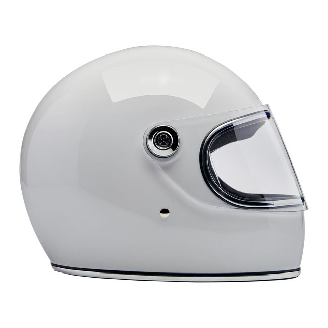 Biltwell Gringo S Helmet - Gloss White - Helmets Full Face at Pedro’s Parts