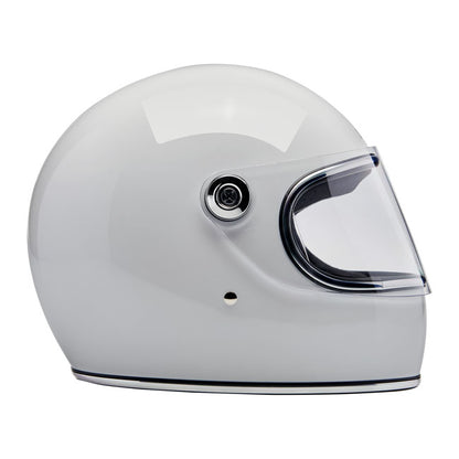 Biltwell Gringo S Helmet - Gloss White - Helmets Full Face at Pedro’s Parts