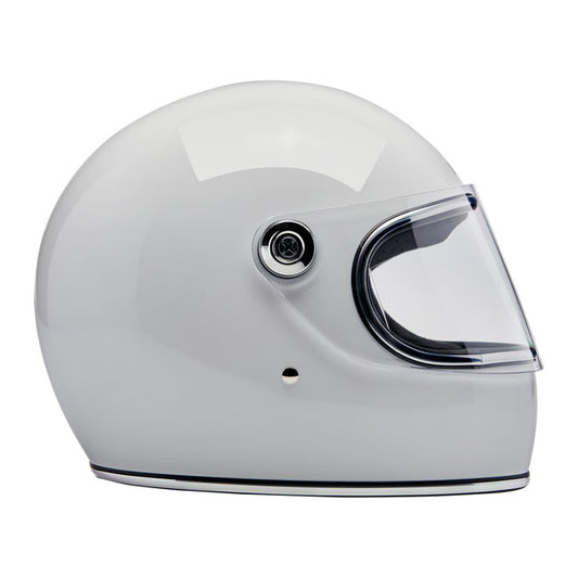 Biltwell Gringo S Helmet - Gloss White - Helmets Full Face at Pedro’s Parts