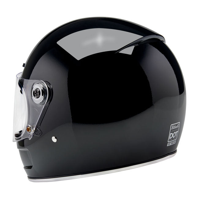 Biltwell Gringo SV Helmet - Gloss Black - Helmets Full Face at Pedro’s Parts