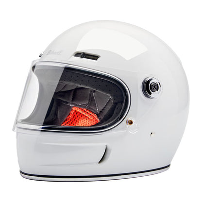 Biltwell Gringo SV Helmet - Gloss White - Helmets Full Face at Pedro’s Parts