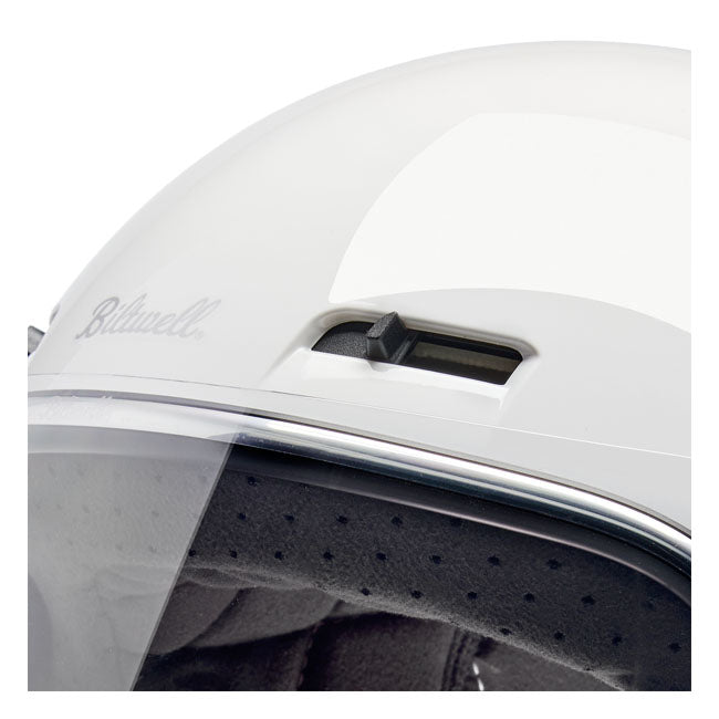 Biltwell Gringo SV Helmet - Gloss White - Helmets Full Face at Pedro’s Parts