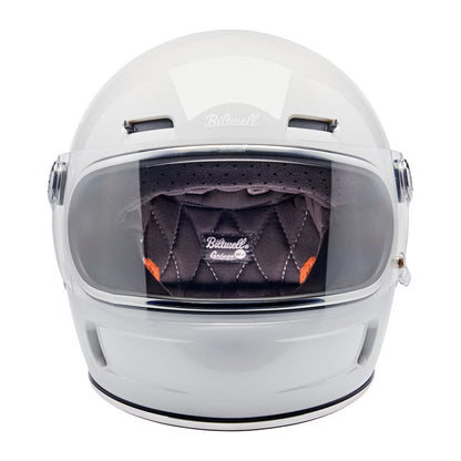 Biltwell Gringo SV Helmet - Gloss White - Helmets Full Face at Pedro’s Parts