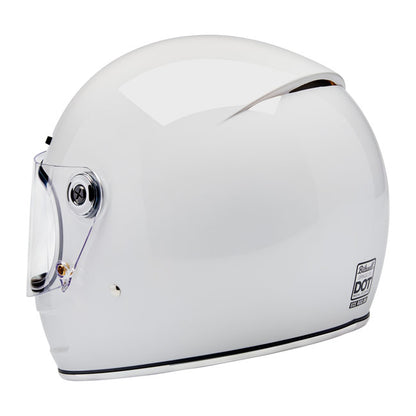 Biltwell Gringo SV Helmet - Gloss White - Helmets Full Face at Pedro’s Parts